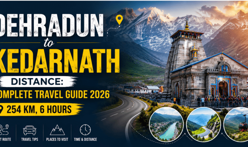 Dehradun to Kedarnath Distance: Complete Travel Guide 2026 (254 km, 6 Hours)