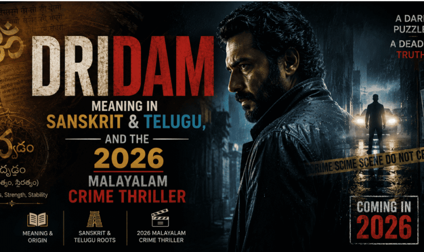Dridam: Meaning in Sanskrit & Telugu, and the 2026 Malayalam Crime Thriller